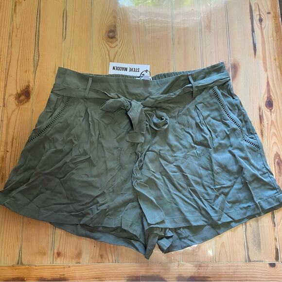 Jack by BB Dakota x Steve Madden Climb the Ladder Olive Green Belted Sho… - Picture 5 of 10